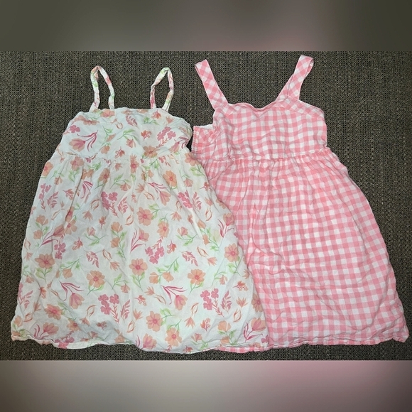 Lot/Bundle Of 2 Girl's Cupcakes & Cashmere Sleevless Summer Dresses, Size 7 - Picture 1 of 3
